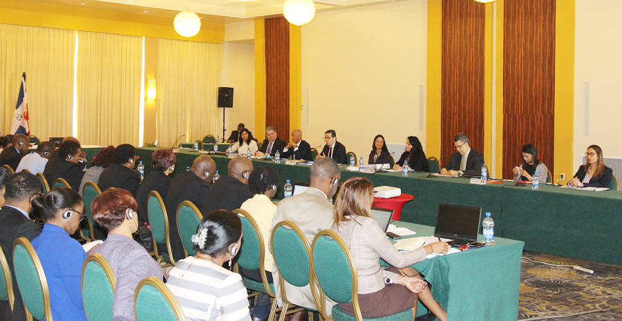 Vista del encuentro que reunió en Guyana a representantes de los países miembros del CARICOM y República Dominicana