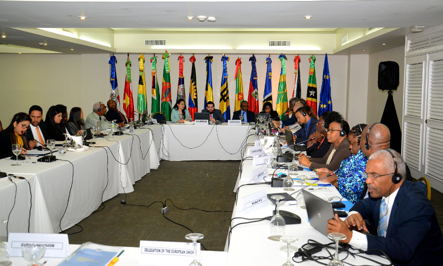 Representantes de los países miembros del Cariforo durante la reunión.