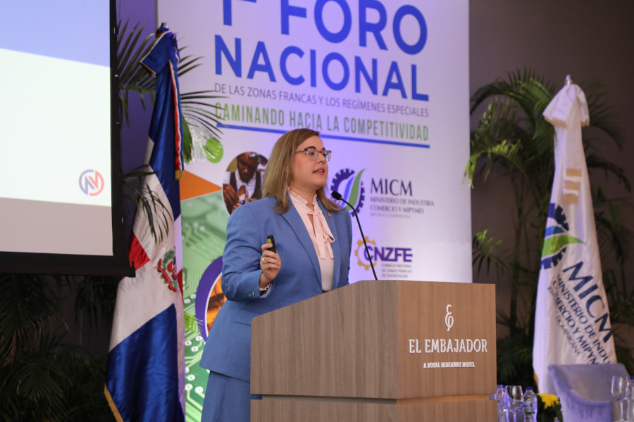 Laura Castillo, del Consejo Nacional de Zonas Francas