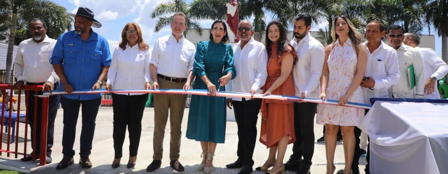 Alianza Gobierno-empresas rinde frutos con embellecimiento e inauguración de parque en Dajabón 