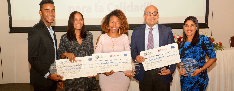 MICM, CODOCA y Unión Europea entregan premio periodístico  “Comunica Cultura para la Calidad”
