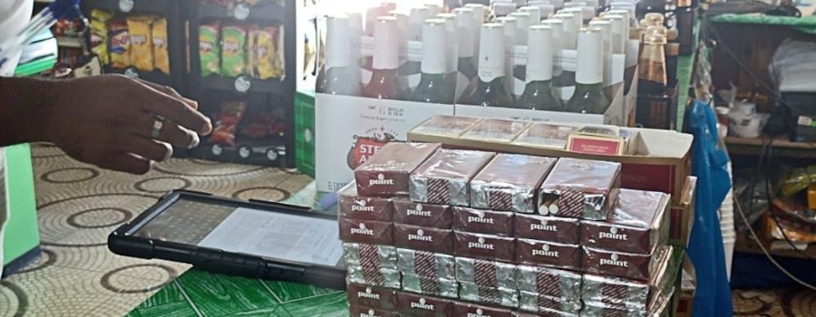 Decomisan alcohol y cigarrillos durante operativos en comercios de Santiago, Puerto Plata y San Francisco de Macorís 