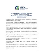 1ra. JORNADA TECNICA MIPYME-SICA 