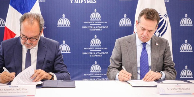 MICM y Banco Sabadell acuerdan favorecer la inversión de empresas españolas en zonas francas