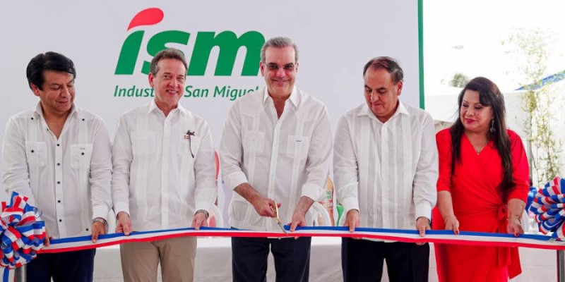 Presidente Abinader inaugura ampliación planta de producción de Industrias San Miguel en Santiago Rodríguez