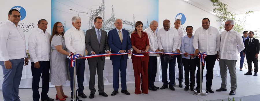 Vicepresidenta Raquel Peña y ministro Bisonó inauguran nueva subestación eléctrica del complejo PIVEM en Santiago